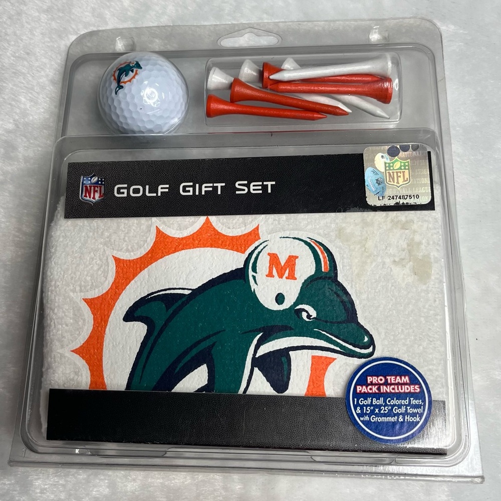 NFL Golf Gift Set with Dolphins Logo